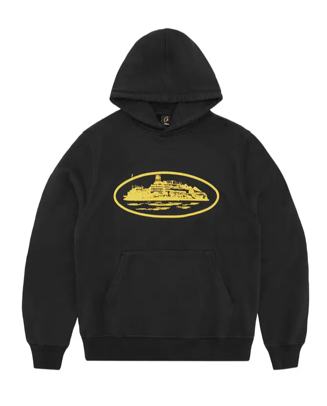 Corteiz Alcatraz Hoodie V2 'BlackYellow'