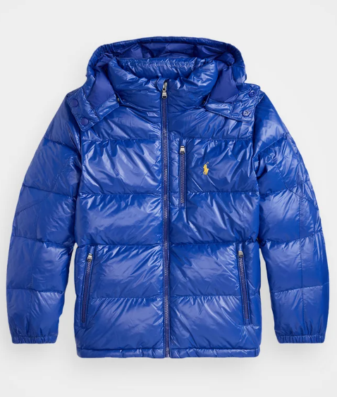 Polo Ralph Lauren GLOSSED DOWN HOODED JACKET - Doudoune - classic azure