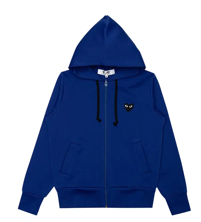 Comme des Garçons PLAY Big Black Heart Hooded Sweatshirt 'Navy'