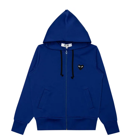 Comme des Garçons PLAY Big Black Heart Hooded Sweatshirt 'Navy'