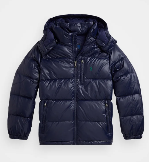 Polo Ralph Lauren GLOSSED DOWN HOODED JACKET - Doudoune - refined navy